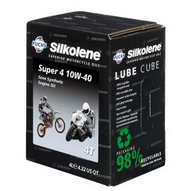 Aceite de motor Silkolene Super 4 10W-40 envase reciclable 4 Litros