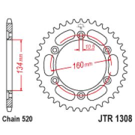 Corona JT Sprockets JTR1308 de acero
