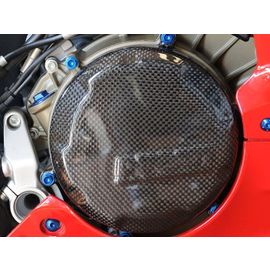 Tapa de embrague Lightech en fibra de carbono brillo para Ducati Panigale 899/1199 12-14