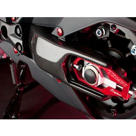 Proteccion basculante en carbono brillo Lightech para Yamaha T-MAX 530 12-14