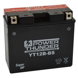 Batería moto Power Thunder YT12B-BS sin mantenimiento