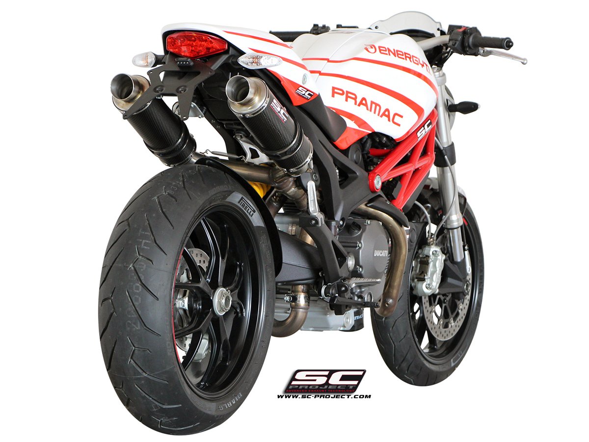 Set Tubo de escape + cinta anticalorica para Ducati Monster 796 / 750 / 696  SA5