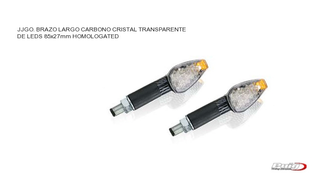 Intermitentes LED en aluminio negro Homologados delanteros o traseros