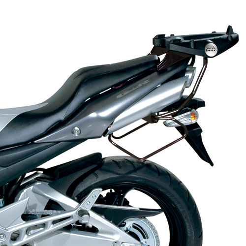 pelo pegamento Gestionar Soporte de maleta trasera Givi Monokey SR116 para moto Suzuki GSR 600 06-11