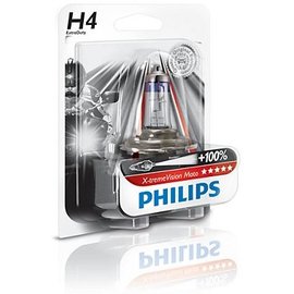 Lámpara faro moto Philips Xtreme Vision H4 100% más de luz