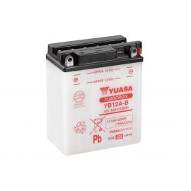 Batería Yuasa YB12A-B con pack de ácido