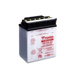 Batería Yuasa YB14A-A2 con pack de ácido