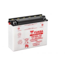 Batería Yuasa YB16AL-A2 con pack de ácido