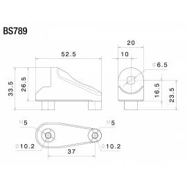 Adaptador de espejos Rizoma BS789B para Ducati Panigale 1199/S 12> | Panigale 899 14>  (unid.)