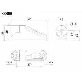 Adaptador de espejos Rizoma BS808B para Kawasaki ZX-10R 11> (unid.)