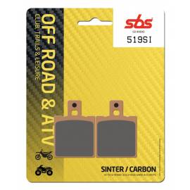 Plaquettes de frein SBS 519SI à composition carbone / frittée