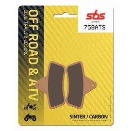 Plaquettes de frein SBS 758ATS en composite carbone / frittée