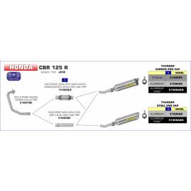 Conector central Arrow para Honda CB 125 F 15-16 / CBF 125 09-14 / CBR 125 R 11-16