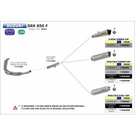 Conector bajo Arrow para Suzuki GSF 1250 BANDIT 07-16 / GSF 650 BANDIT	08-13 / GSX 1250 F 10-16 / GSX 650 F 07-15