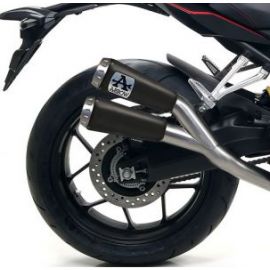 Escape completo Arrow Pro-Race homologado en acero inox. negro para Honda CB 650 R/Neo Sport Café|CBR 650 R 19-21