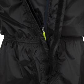 Conjunto de chaqueta y pantalón antilluvia Tucano Urbano Tuta Nano Plus Negro-Amarillo Flúor