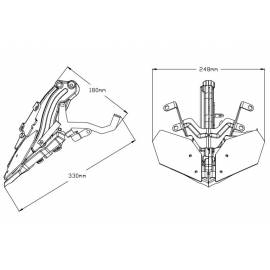 Sistema de regulación manual Puig para cúpula Yamaha MT-09 17-20