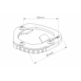 Extension Bequille Puig pour Yamaha Tenere 700 19-21