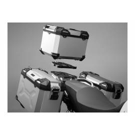 Kit maleta trasera y soporte SW Motech TRAX ADV 38 Lts. aluminio para Kawasaki ZZR1400 06-20