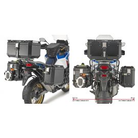 Support latéral Givi Monokey Cam-Side pour Trekker Outback pour HONDA CRF 1000 L AFRICA TWIN 20-21 | CRF 1100 L AFRICA TWIN 20-23 | CRF 1100 L AFRICA TWIN ADVENTURE SPORTS 20-24