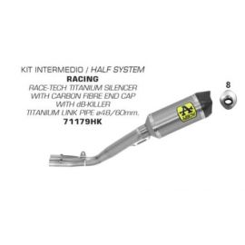 Escape Arrow Race-Tech no homologado en titanio para Yamaha YZF 1000 R1  17-20