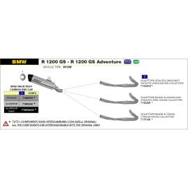 Colectores Arrow no homologados en titanio para BMW R 1200 GS / GS ADVENTURE  13-18 / R 1200 RT 14-16 / R 1200 R/RS 15-16