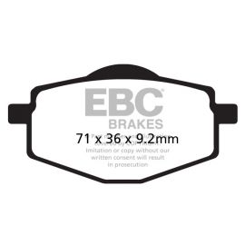 Plaquettes de frein EBC organiques FA101