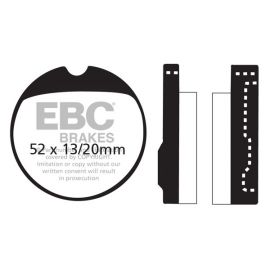 Plaquettes de frein EBC semi frittés FA013V