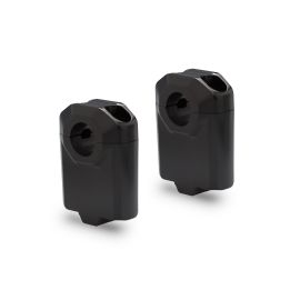 Alzas de manillar universales SW Motech de 50 mm en negro para manillares de 22 mm