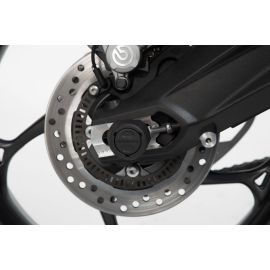 Roulettes de protection pour bras oscillant SW Motech pour BMW F 700GS 12-21|F 800GS/R 08-21|F 800GS Adventure 13-21|Husqvarna Nuda 900/R 11-13