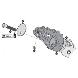 Kit reposapiés SW Motech EVO para modelos Honda|Suzuki|KTM (Ver modelos compatibles)