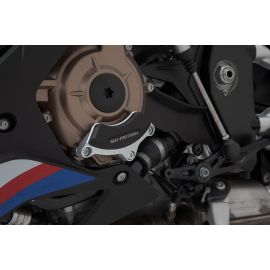 Tapa protectora del motor SW Motech en negro/acero inox. para BMW S1000RR 19-21