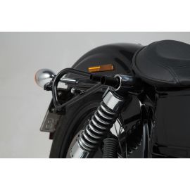 Alforjas SW Motech Legend Gear LC Black Edition + Soportes para Harley Davidson Dyna Wide Glide 09-17