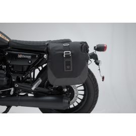 Alforjas SW Motech Legend Gear LC Black Edition + Soportes para Moto Guzzi V9 Roamer/Bobber 15-21