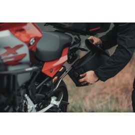 Alforjas SW Motech PRO BLAZE H en negro + Soportes para Yamaha MT-07/ Moto Cage / Tracer