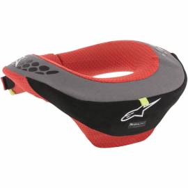 Protector de cuello para niños Alpinestars Sequence color Negro/Rojo