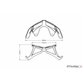 Aileron Avant Puig Roadster pour Yamaha MT-09 17-20