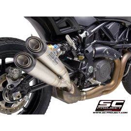 Escape no homologado SC-Project S1 en titanio para INDIAN MOTORCYCLE FTR 1200