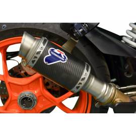 Pot d'échappement non-homologué Termignoni GP Classic en carbone pour KTM Super Duke 1290 R 17-19