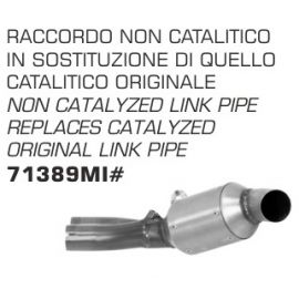 Link pipe Arrow non homologué en acier inoxidable pour Honda CB 1000 R 08-17