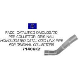 Link pipe Arrow homologué en acier inoxidable pour Aprilia RSV4 09-15 | Tuono V4R/APRC 11-15