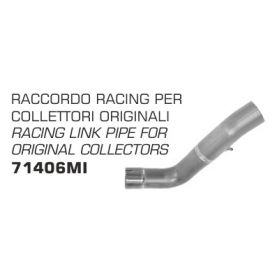 Link Pipe Arrow non homologué en acier inoxidable pour Aprilia RSV4 09-15 | Tuono V4R/APRC 11-15
