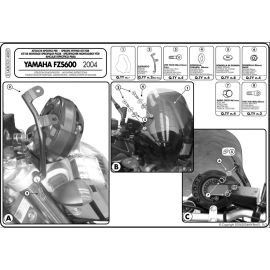 Kit de anclaje Givi para cúpula para YAMAHA FZ6 / FAZER 600 04-06