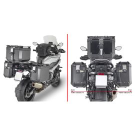 Suporte lateral Givi Monokey Cam-Side PL One-Fit para Trekker Outback para BMW S / M 1000 XR 20-23