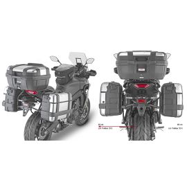 Support latéral Givi Monokey PL One-Fit pour YAMAHA TRACER 9 / 900 / GT 21-23 | MT 09 TRACER 2021