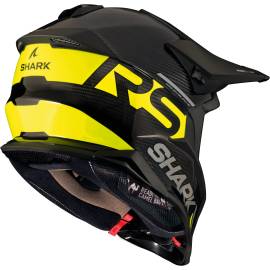 Casque Cross Shark Varial RS CARBON FLAIR Carbon Yellow Carbon