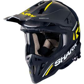 Casque Cross Shark Varial RS CARBON FLAIR Carbon Yellow Carbon