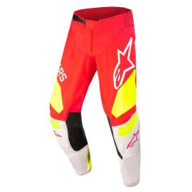 Pantalones Alpinestars Youth Racer Factory niños rojo/amarillo/blanco/negro