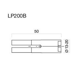 Adaptador Universal de espejos en puños Rizoma LP200B D1=22mm D2= 13>20mm(unid.)