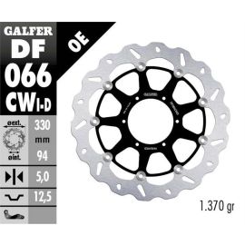 Disco de freno derecho flotante Galfer Wave CW DF066CWD
